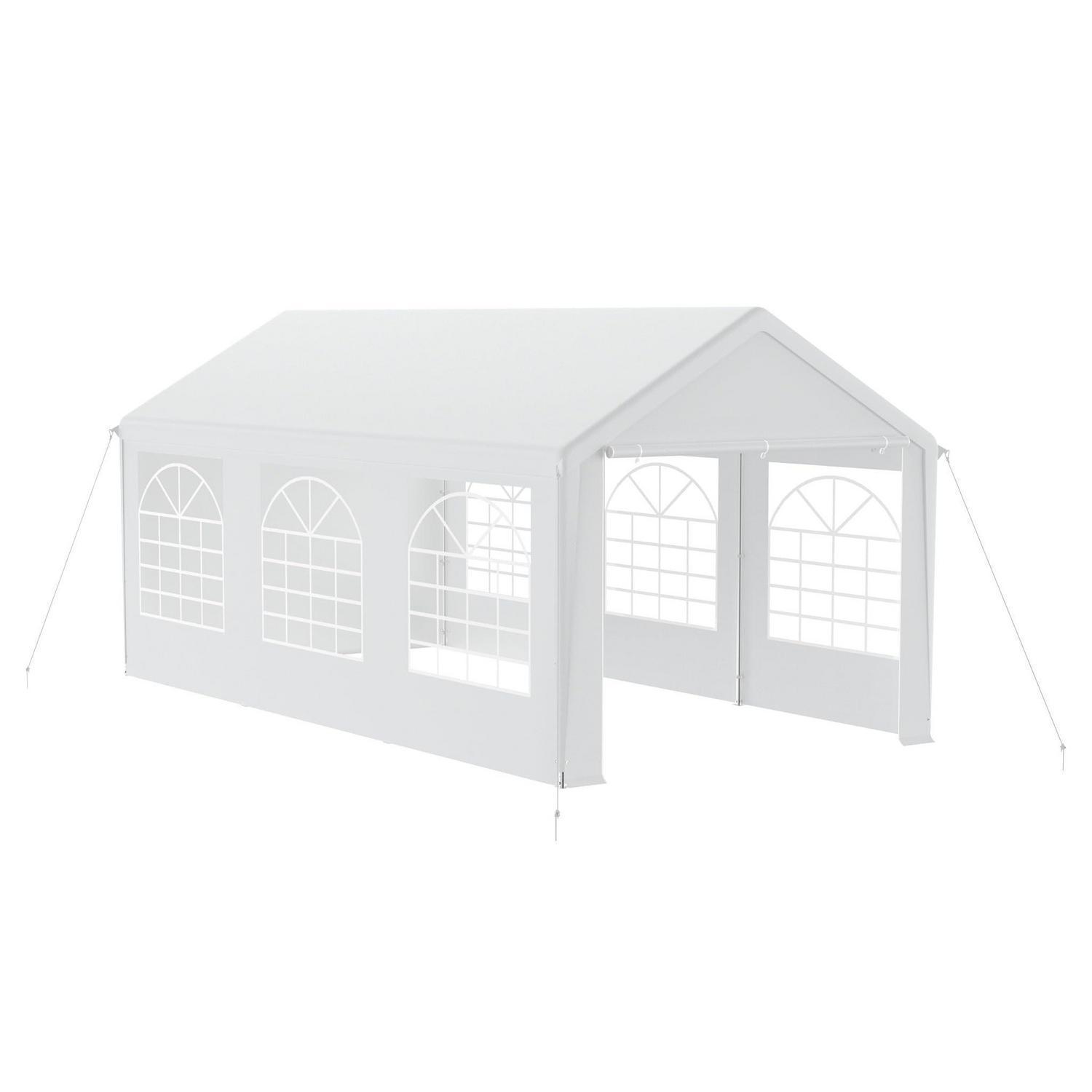Party-pavillon 3x6m Mit 4 Seitenwänden, Wasserdicht, Stabil, Sonnenschutz