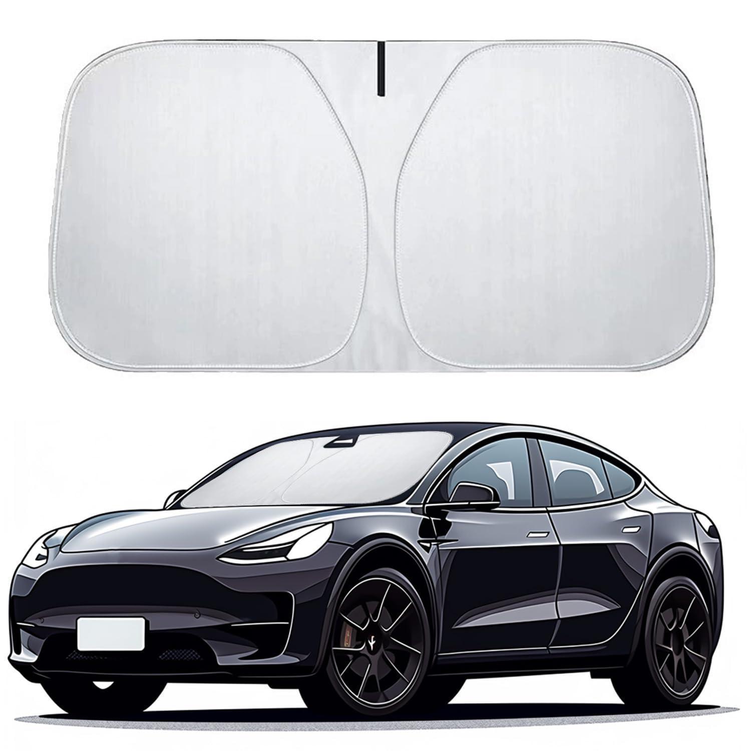 Faltbarer Sonnenschutz Für Auto-windschutzscheibe, Uv-schutz, Hitzeschutz, Größe M (70x140cm)