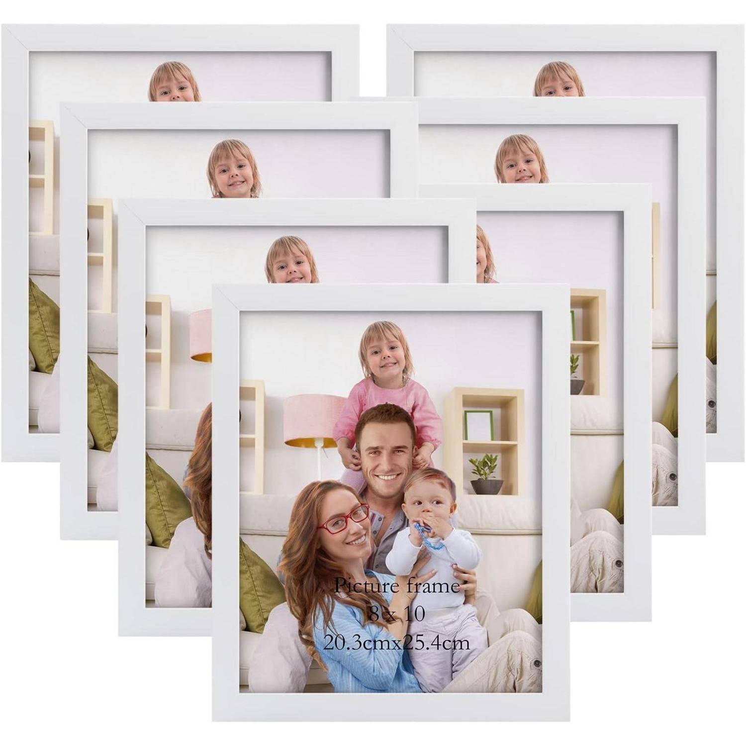 7er Set Bilderrahmen 20x25 Cm Weiß, Wand- & Tischaufsteller