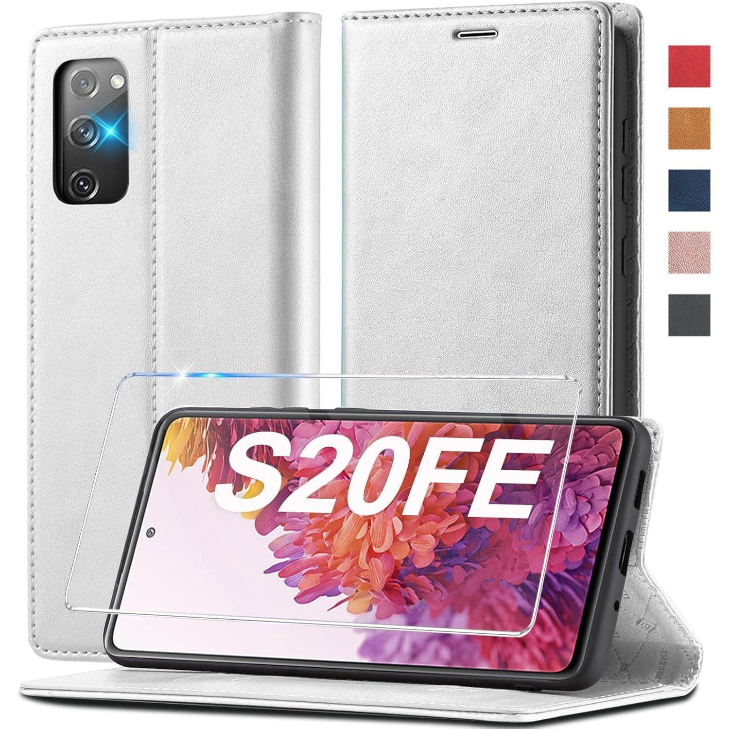 Schutzhülle Für Samsung S20 Fe Leder Mit Kartenfach Und Standfunktion