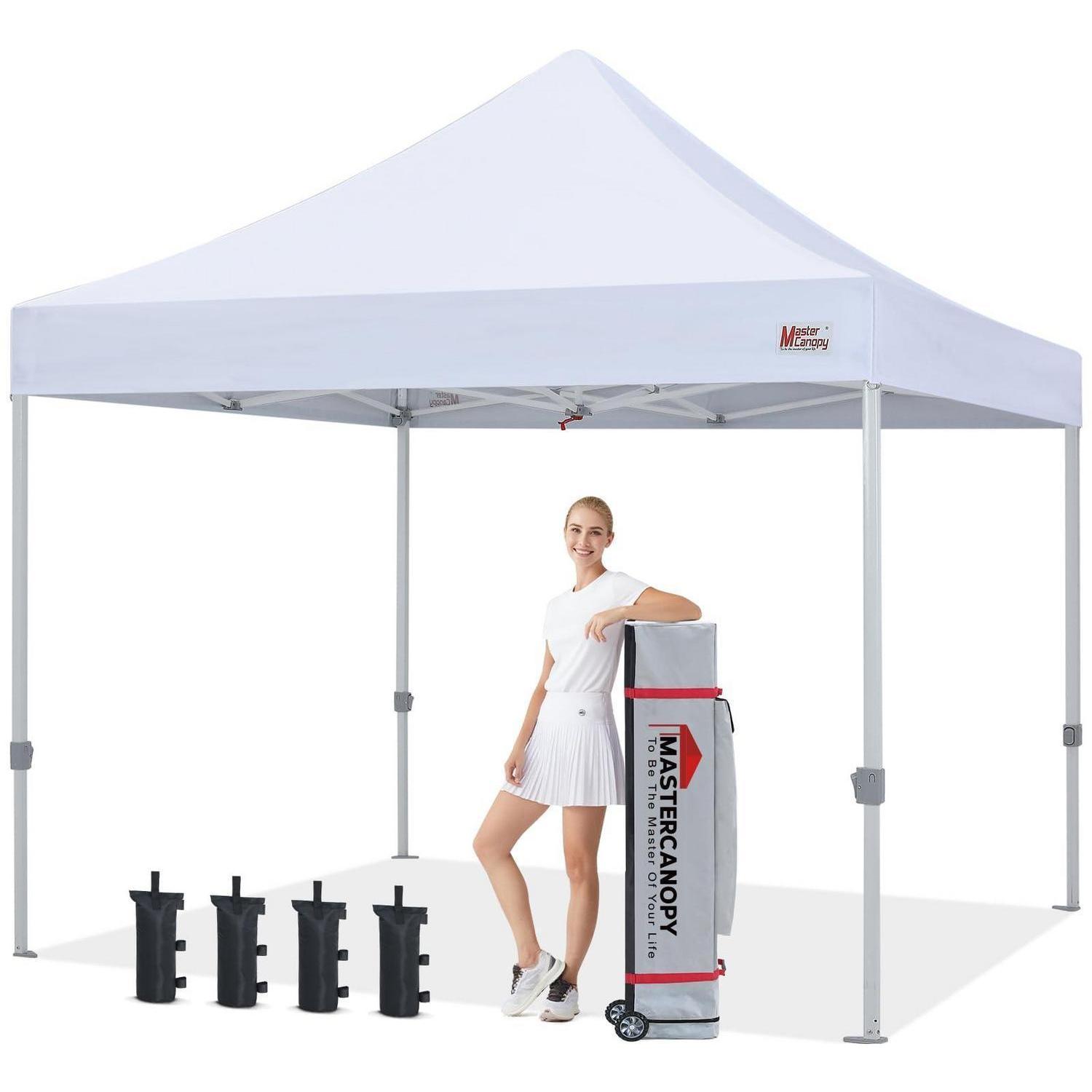 Faltpavillon 3x3m Heavy-duty Pop-up Für Events & Märkte, Weiß