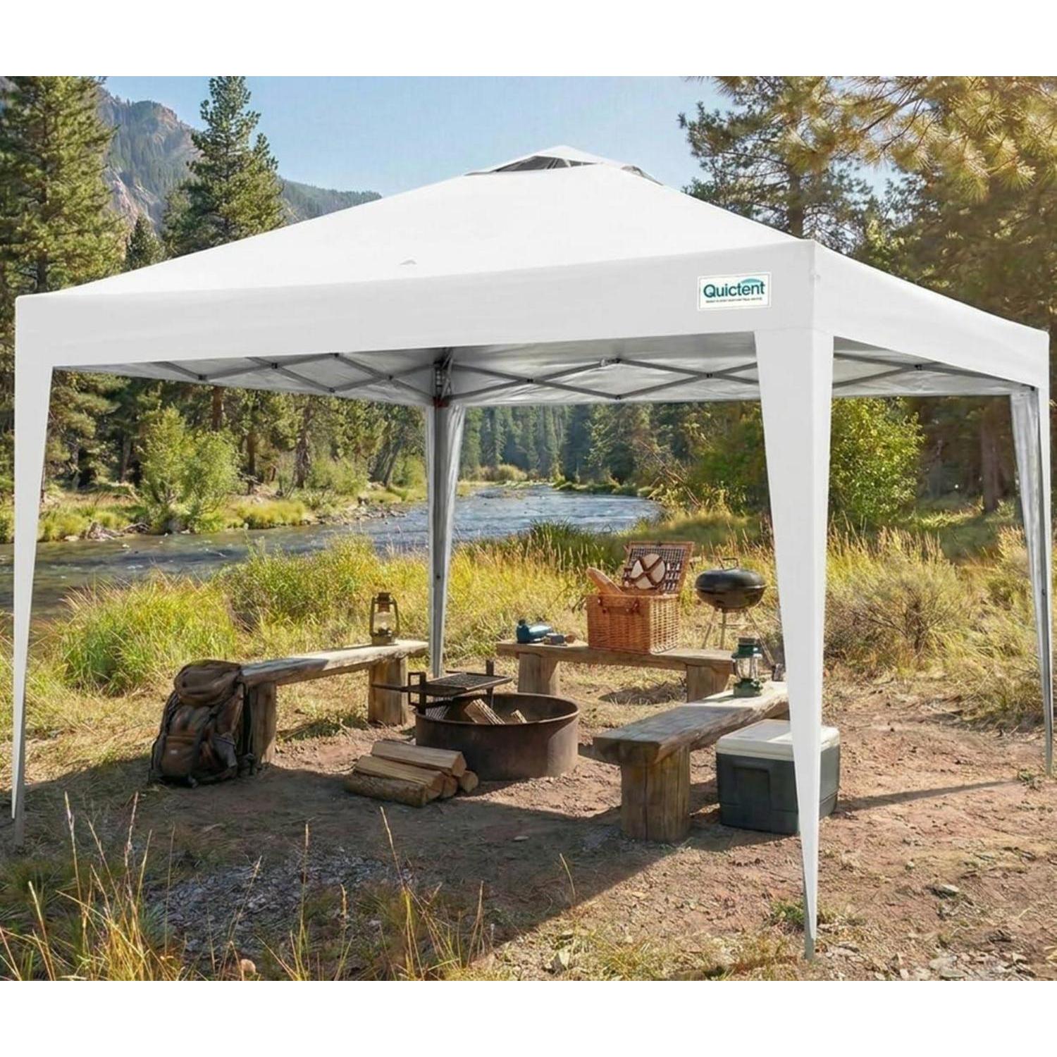 Faltpavillon 3x3m Wasserdicht, Höhenverstellbar, Uv-schutz 50+, Pop-up Gartenpartyzelt
