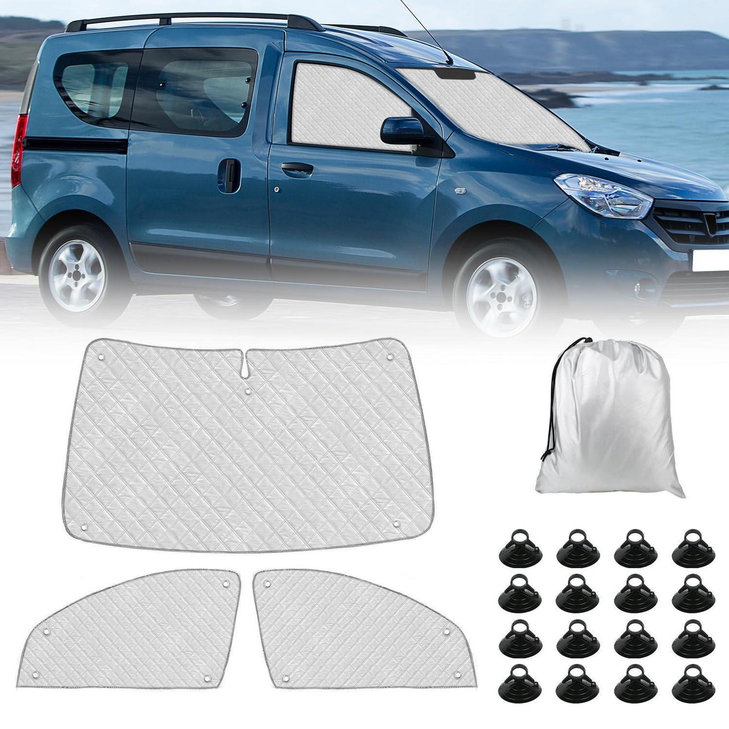 Sonnenschutz Frontscheibe Dacia Dokker 2015-2025 3-teilig Thermomatte Faltbar