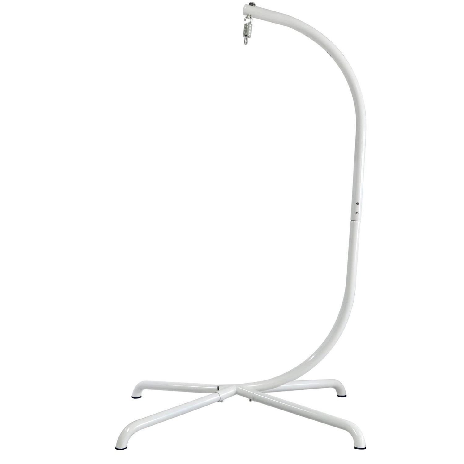Hängesessel-ständer C-gestell Mit Federhaken, 330 Lbs, Weiß