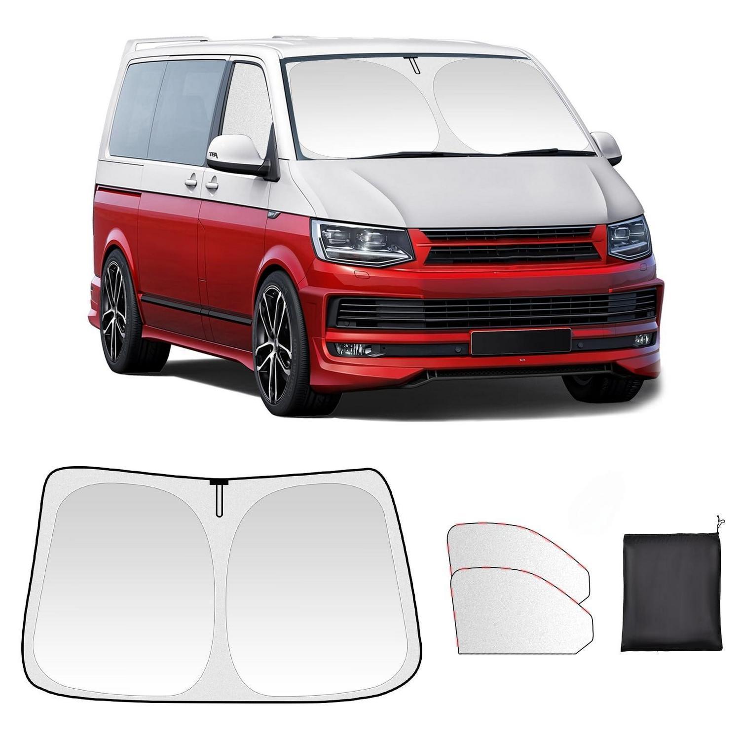 Sonnenschutz Frontscheibe 3-teilig Für Vw T5 T6, Verdunkelung, Uv-schutz