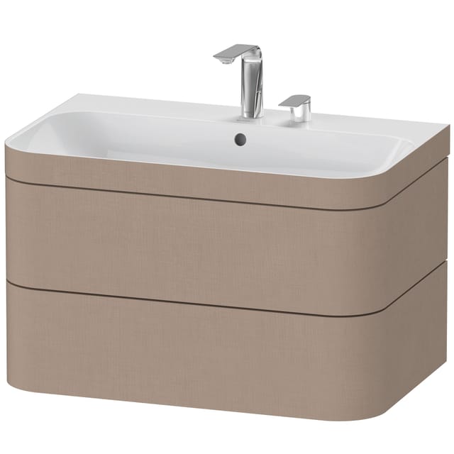 Duravit Möbelwaschtisch-Unterschrank Happy D.2 Plus 77,5x49cm, 2 HL, leinen, 2 Schubkästen