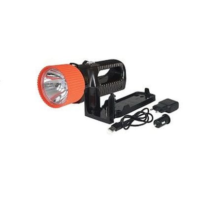 AccuLux LED Fernstrahler 230V/12-24V, sw/rt 442181