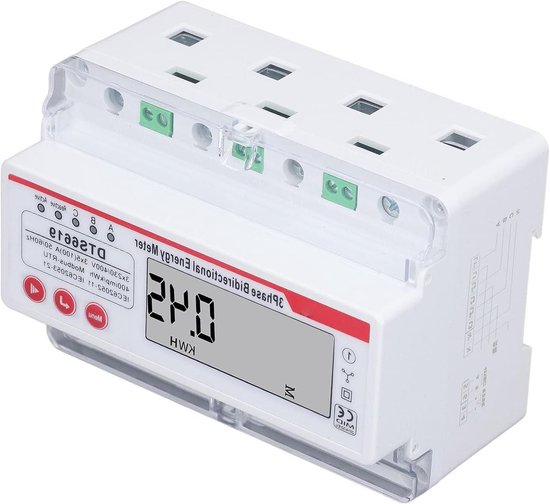Dreiphasen-4-leiter-energiezähler Mit Beleuchtetem Lcd-display Und Multifunktionstastatur Für Präzise Energieüberwachung