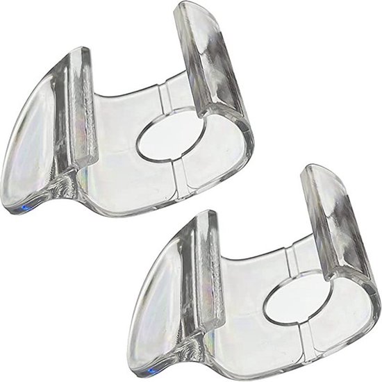 Set Mit 2 Transparenten, Gebogenen Griffen – Für Jalousien, Vorhänge, Schubladen Und Accessoires