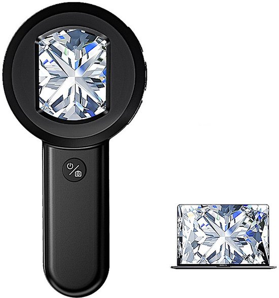 100-fache Vergrößerungsglas，tragbares Handmikroskop Für Kinder，schmucklupe Mit Beleuchtung，geeignet Für Senioren Zum Lesen，usb-münzlupe