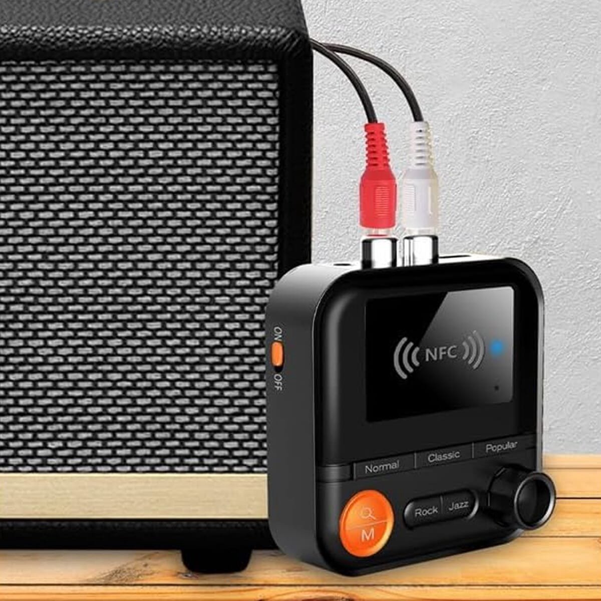 Bluetooth-audioadapter – Bt 5.2 – 3,5-mm-aux-anschluss, Cinch, Sd-kartenleser & Nfc – Bluetooth-audioempfänger & -sender – Br05se – Schwarz