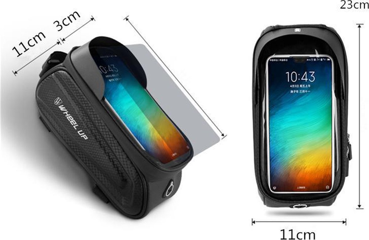 Hochwertige Reflektierende Rahmentasche – Rennrad – Wasserabweisend – Touchscreen Für Mobilgeräte – Aufbewahrungstasche – Fahrradtasche