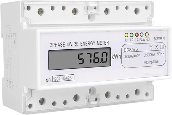 Dreiphasiger 4-leiter-din-schienen-kwh-zähler – Dds576, 380/400 V, 100 A, 50 Hz