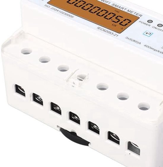 Intelligenter Energiezähler – Drehstrom, Wlan-kompatibel, 35-mm-din-schiene, App-steuerung