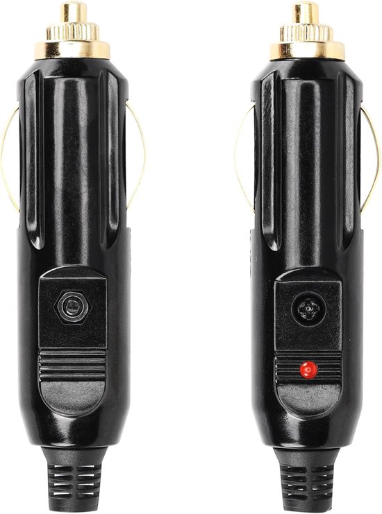 2 Stück 20a Zigarettenanzünderstecker, 12v/24v Vollkupfer-zusatzbuchsenstecker Mit Roter Led