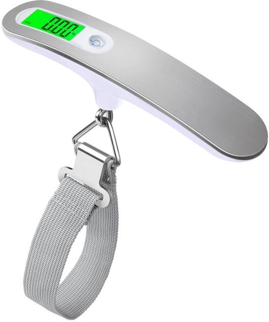Elektronische Gepäckwaage，tragbare Digitale Gepäckwaage，maximale Wiegekapazität 50 Kg，geeignet Für Reisen/postämter (weiß)