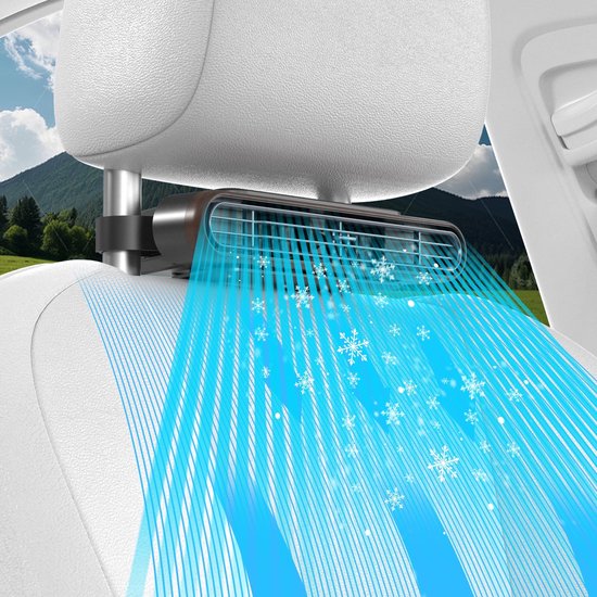 Autositzventilator，wiederaufladbarer Autositzventilator Mit Drei Rotationsgeschwindigkeiten，kühlt Ihren Rücken，geeignet Für Autos