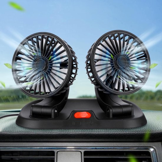 Leistungsstarker Und Leiser 360°-mini-ventilator Mit 2 Geschwindigkeitsstufen Für Camping Und Auto, Ideal Für Suv, Lkw Und Van.