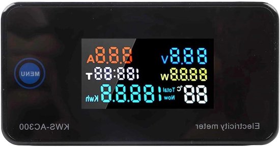 Intelligenter Stromzähler 100a Ac50300v Mit Lcd-display Zur Überwachung Von Strom, Luftfeuchtigkeit Und Temperatur