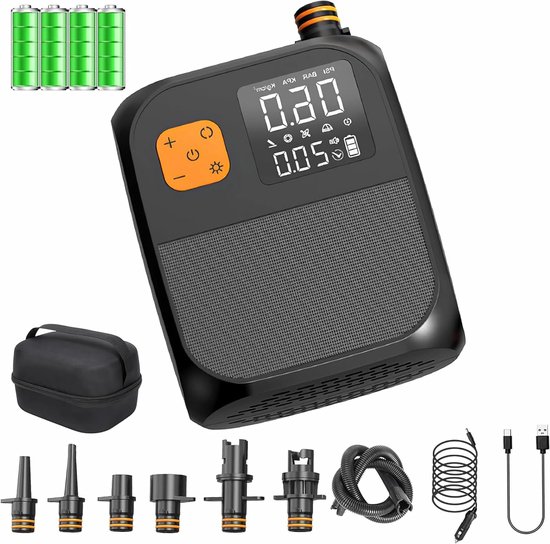 Elektrische Sup-pumpe 25 Psi 8000 Mah，kajaks Und Windsurfen，mit Automatischer Abschaltung Und Schnellaufblasfunktion