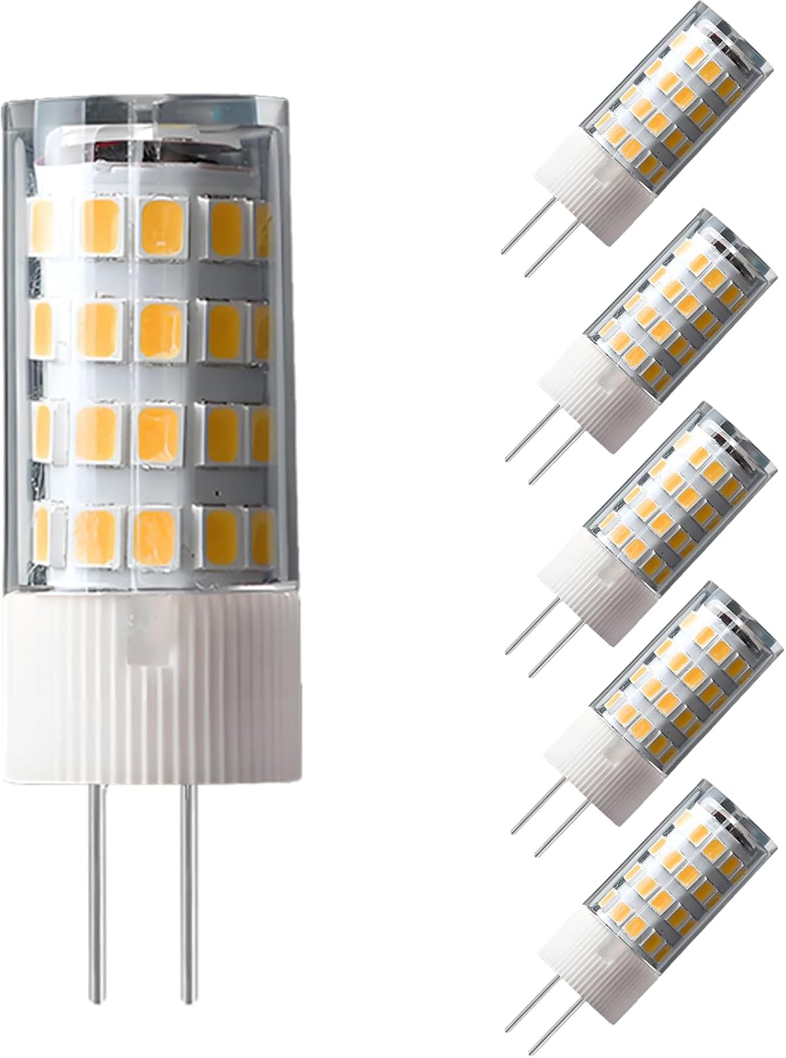 G4 5w Led-lampen, Warmweißes Licht 3000k, 360° Abstrahlwinkel, Nicht Dimmbar, 6er-pack.