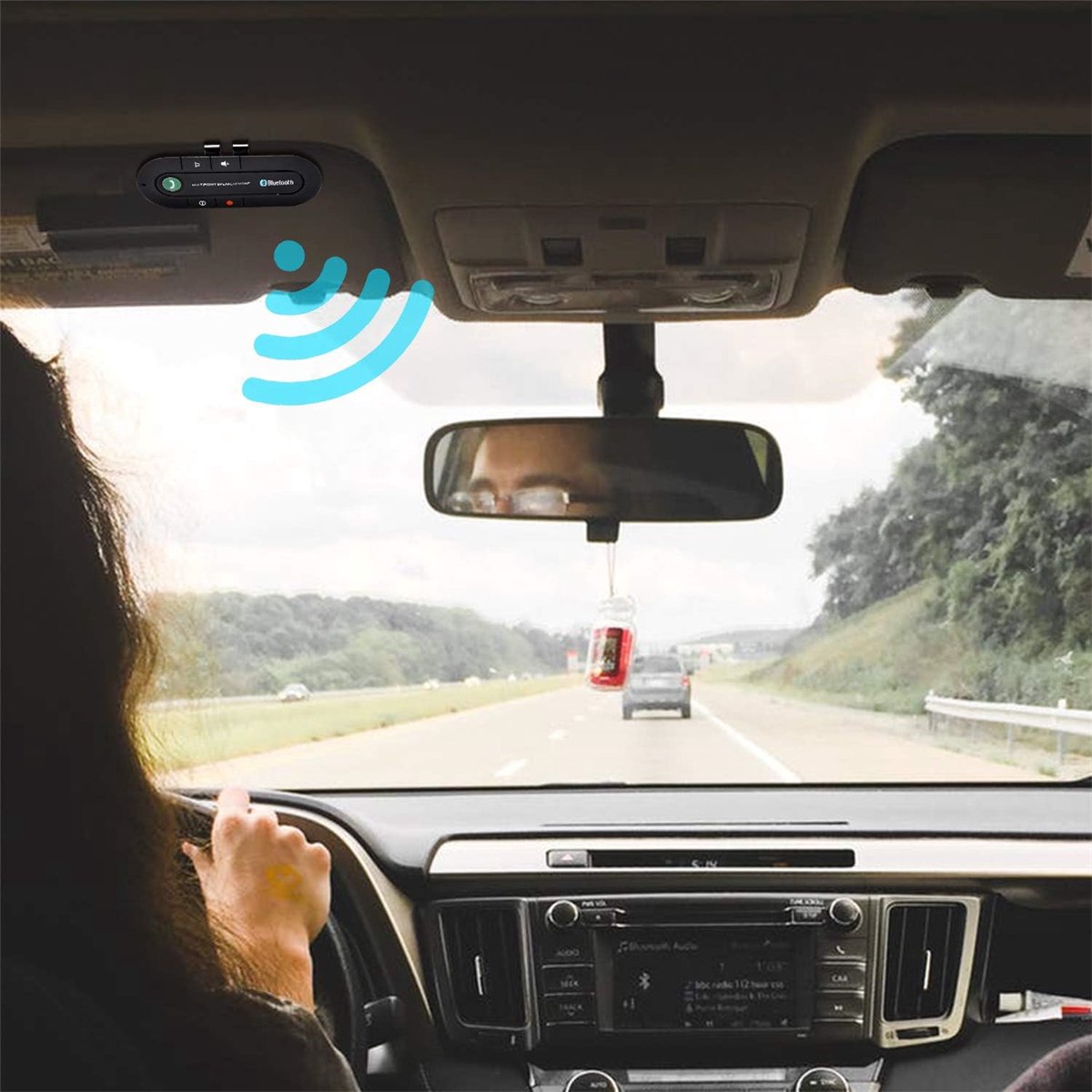 Bluetooth-freisprecheinrichtung (version 4.2) Für Gps, Musik Und Anrufe – Schwarz