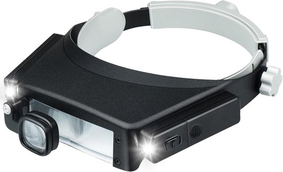 Kopfbandlupe Mit Led-beleuchtung – Multifunktionale Lupe Für Hobbys Und Präzise Inspektionen