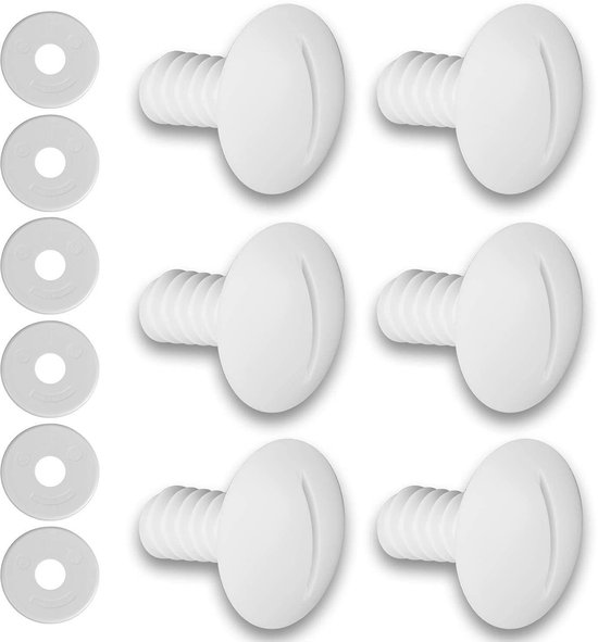 Allecto – Kunststoff-radschrauben – Ersatzteile – Weiß – Zubehör Für Poolreiniger – Passend Für Polaris 180/280 – C55 C-55