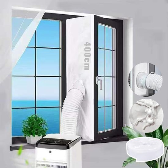 Fensterabdeckung – 400 Cm – Fensterdichtung Für Klimaanlage – Doppelschlauchdichtung – Energiesparend – Universell Für Kipp- Und Schiebefenster