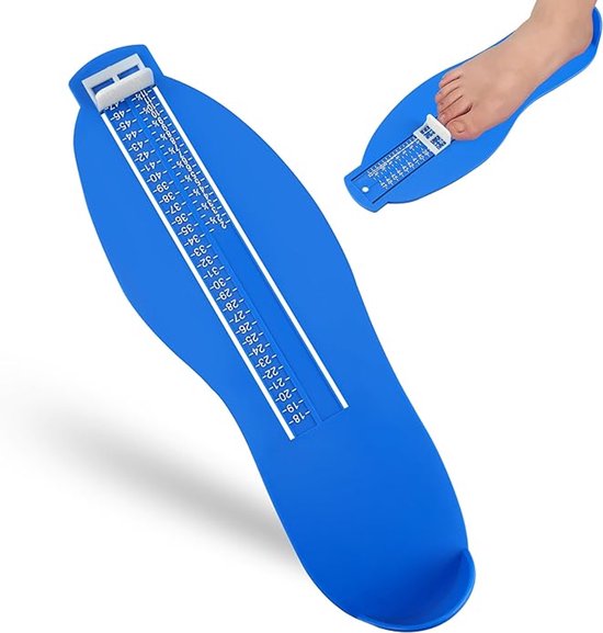 Fußmessgerät, Schuhmessinstrument, Messlineal Für Kinder Und Erwachsene Zur Auswahl Der Richtigen Schuhe, Größe Uk/eu (blau), Blau, Einheitsgröße