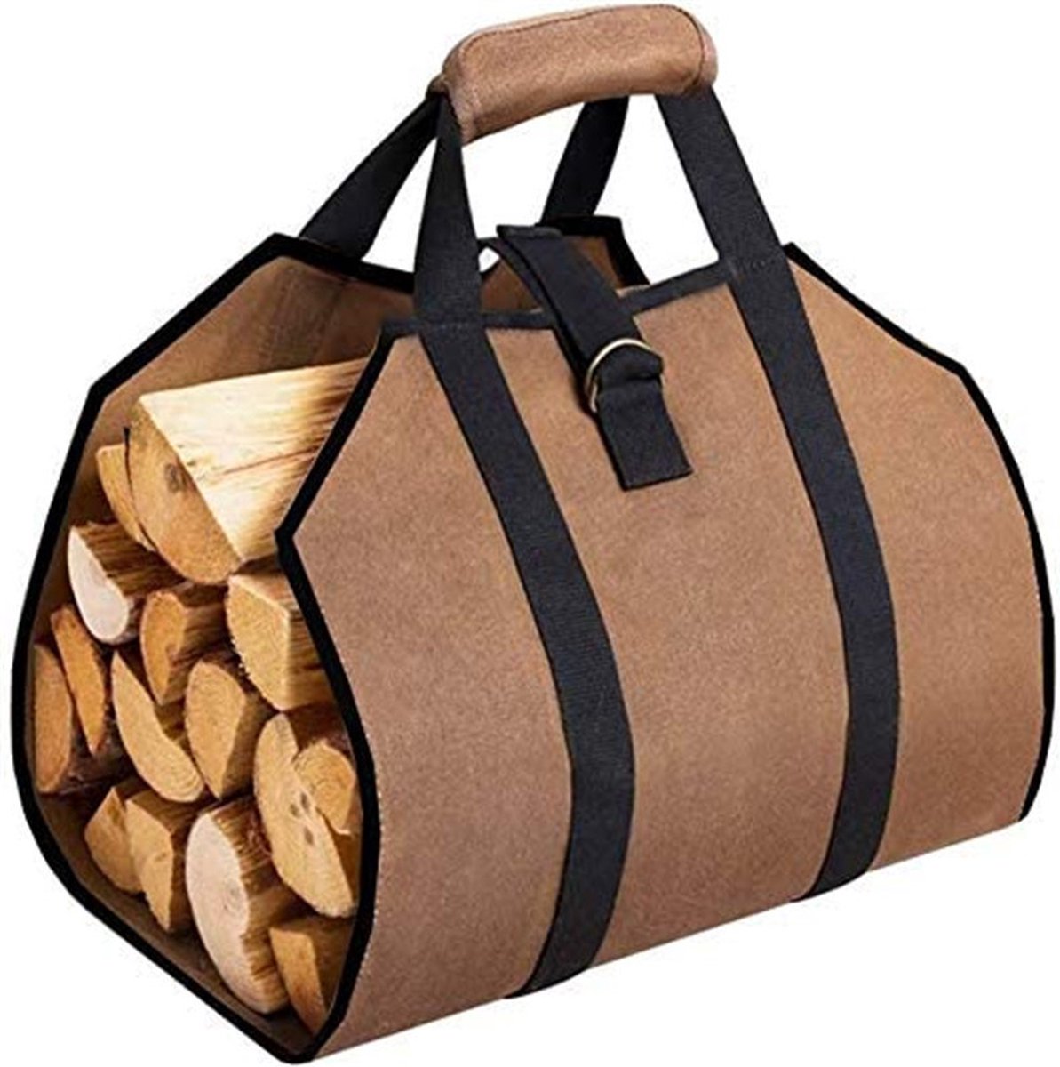 Brennholz-tragetasche – Brennholzsack – Brennholztasche – Holzsack – Tasche Für Brennholz – Brennholzsack Für Holzöfen – Kaminholzsack Aus Canvas – Brennholzaufbewahrungstasche – Großes Fassungsvermög