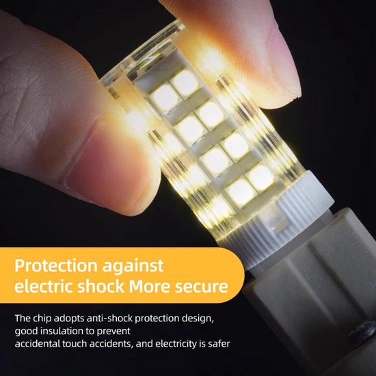 G9 Led-lampen, Warmweiß 3000k, 5w, Helligkeit Entspricht Einer 40w Halogenlampe, 420 Lumen Nicht Dimmbar, 5er-pack.