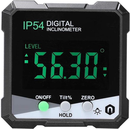 Digitales Neigungsmessgerät Mit Neigungswinkelmesser，hintergrundbeleuchtetem Lcd-display，wasserdicht