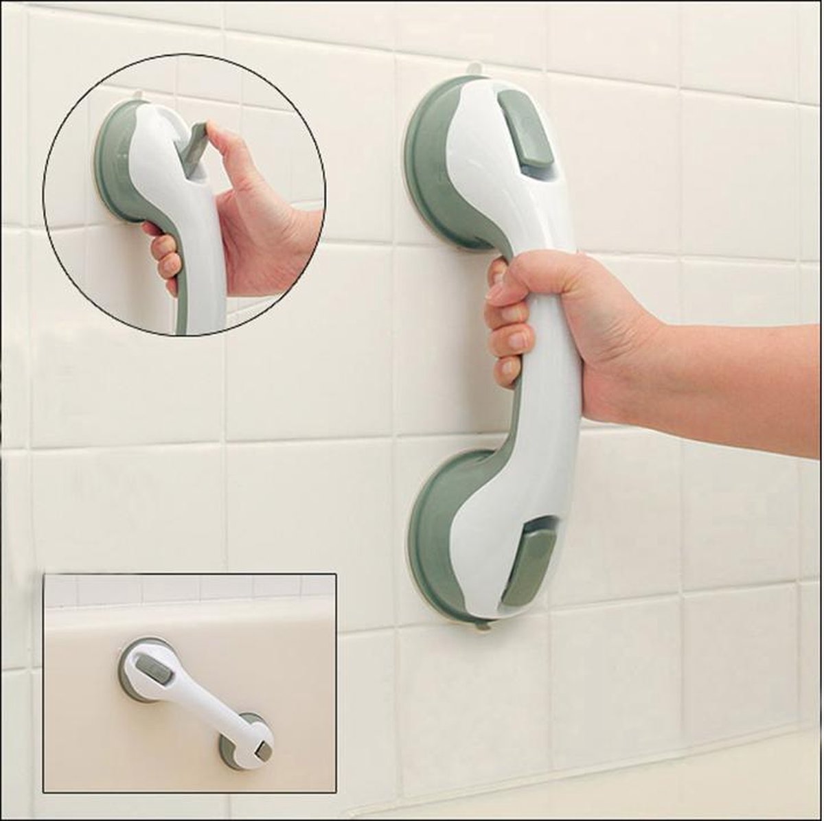 Haltegriff Mit Saugnapf Fürs Badezimmer – Duschhaltegriff Mit Saugnapf – Sicherheits-haltegriff – Hilfegriff