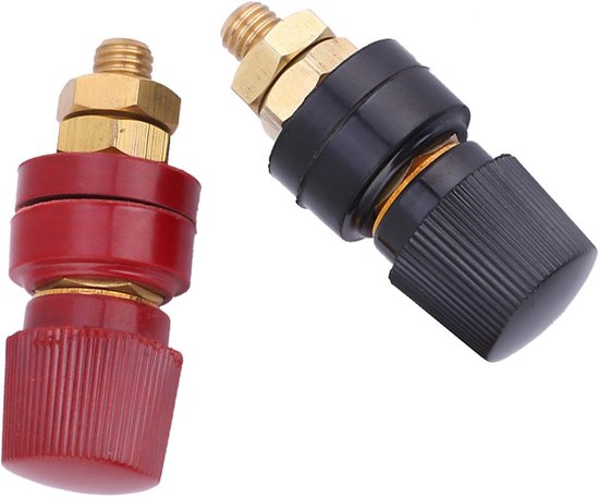 Schweißklemme – Verbindungsklemme – 2-teiliger Mischstab Aus Rot/schwarzem Kupfer M10, Runder Mischstab Aus Eisen