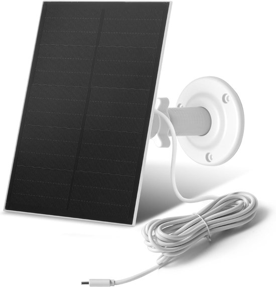 3w，6v Usb-solarpanel Für Sicherheitskameras，ip65 Wasserdichtes Solarpanel Für Den Außenbereich Mit Verstellbarer Halterung，1 Stück)