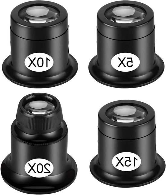Lupe Für Schmuck, Uhren Und Münzen (5x/10x/15x/20x)