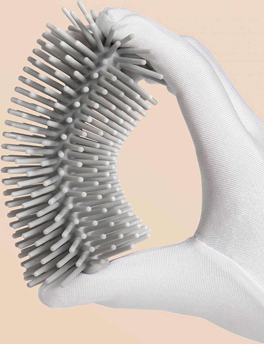 Babyflaschenbürste – Flaschenreiniger – Bpa-frei – Babyflaschenbürste – Silikon – 4-teilig – 4-in-1 – Flaschenbürste – Spülmaschinenfester Flaschenschaber – Fester Boden