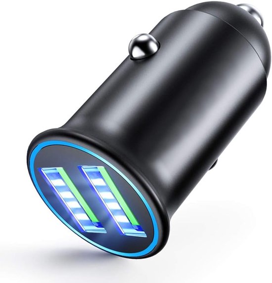 240-w-schnellladegerät Fürs Auto Mit Zwei Usb-anschlüssen Und Digitaler Spannungsanzeige，qc3.0-superschnellladeadapter，geeignet Für Iphone