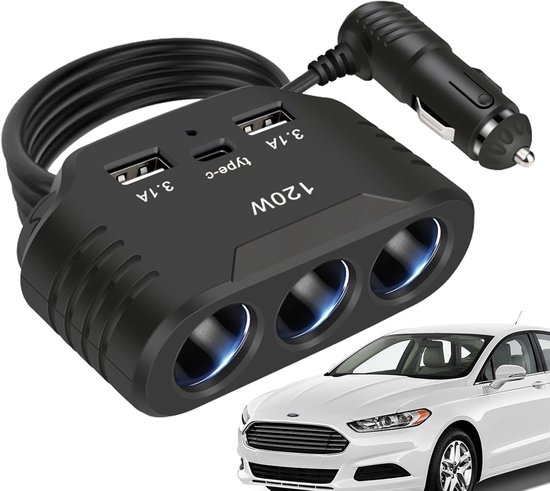 Schnelllade-autoadapter，mehrfach-autoladegerät，kompakt-autoladegerät，usb-schnellladeadapter，tragbare Autoladestation，familien-autoladegerät