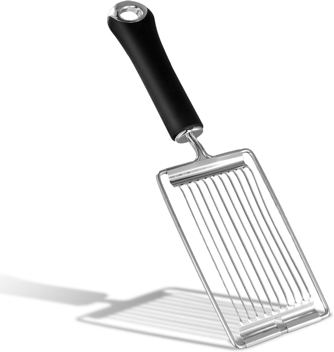 Multifunktionaler Manueller Gemüseschneider Aus Edelstahl – Tomatenschneider / Kartoffelreibe / Käseschneider Mit 3-in-1-klinge
