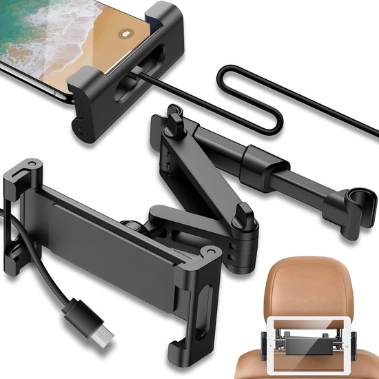 Dailygoods，universelle Tablet-halterung Für Die Kopfstütze，auto-tablet-halterung，360°-drehung，geeignet Für Tablets Von 4,7 Bis 12,9 Zoll
