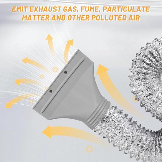 Ablaufschlauchadapter – Fensterdurchführungsschlauch – Klimaanlageninstallation – Universell Passend – 25 X 22 X 2,7 Cm – Mehrfarbig