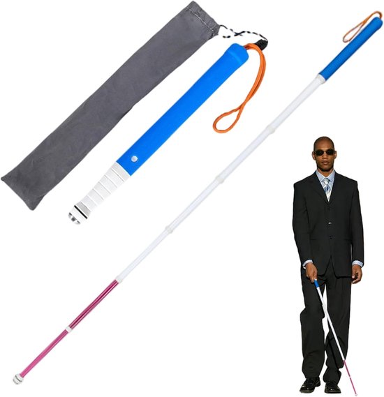 Gehstock，teleskop-gehstock Mit Aufbewahrungstasche，30，130 Cm Langer，tragbarer Gehstock Aus Aluminiumlegierung，3 Kaufen Gratis