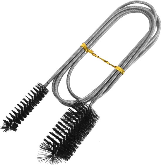 155 Cm Lange Schlauchbürste Zum Lösen Von Nylon- Und Edelstahlrohren，lange Bürste Zur Reinigung Von Rohrinnenseiten Mit Kleinen Öffnungen，schwarz