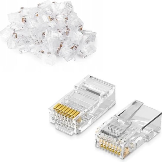 50 Rj45-stecker Mit Doppelter Kapazität (50 Stück)