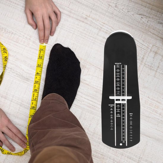 Schuhgrößenmesser，universelles Messsystem，kinderschuhgrößenmesser，kinder Und Erwachsene，bis Zu 31 Cm，schuhgröße 19，48，schwarz