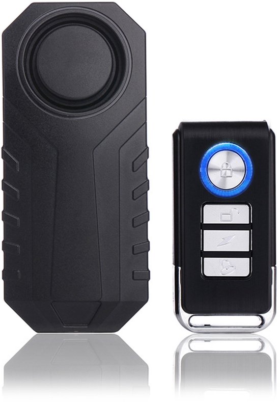 Kabelloser Vibrationsalarm Mit Fernbedienung – 113 Db, 3 Lautstärkestufen Und 3 Töne, Für Fahrräder, Türen Und Fenster