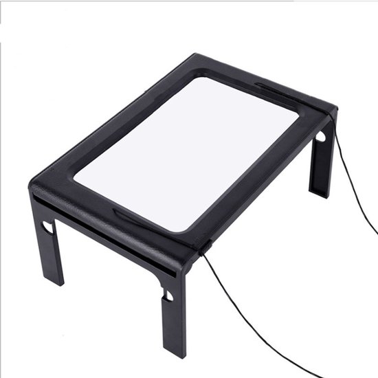 Verbesserte Acryl-freisprechlupe，rechteckige 5-fache Vergrößerung Für Ganze Seiten，50 Leds，ideal Für Senioren (2 Stück)