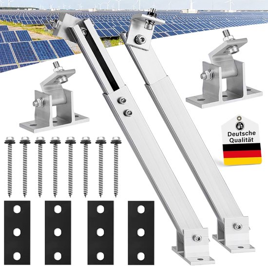 1. Pv-solarmodul-montage, Flachdach 0–40°, Aluminium, 36–70 Cm, Geeignet Für Balkon, Wohnmobil, Boot Und Dach
